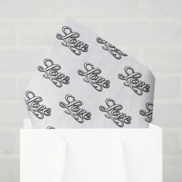 Papel de seda para decoupage de amor elegante