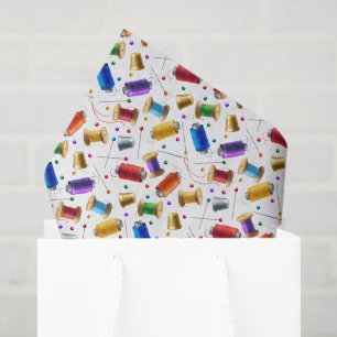 Papel de seda para decoupage de costura, regalo pa
