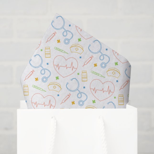 Papel de seda para Decoupage de Doctor Enfermera (Bolsa de regalo)