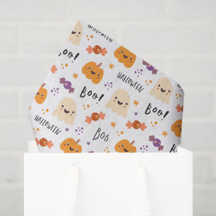 Papel de seda para decoupage de fantasma, calabaza