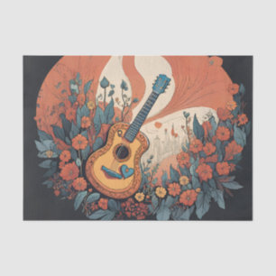 Papel de seda para decoupage de guitarra buenas vi