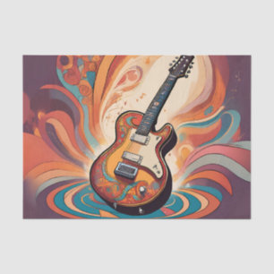 Papel de seda para decoupage de guitarra Grooving