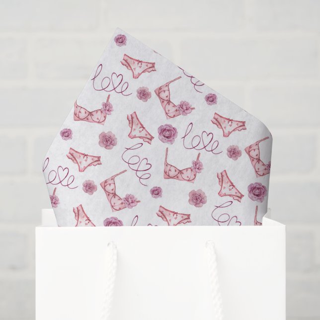 Papel de seda para decoupage de lencería, regalo d (Bolsa de regalo)