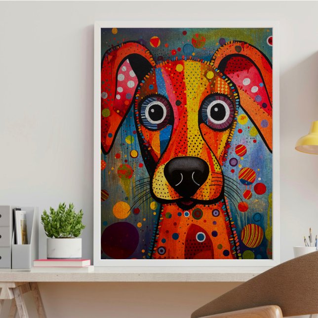Papel de seda para decoupage de perro arcoíris (Subido por el creador)