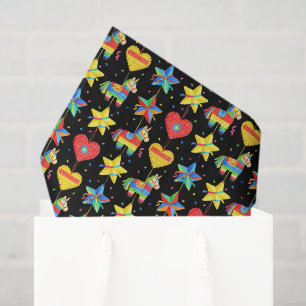 Papel de seda para decoupage de piñata, Fiesta