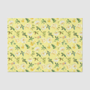Papel de seda para decoupage de rosas amarillas ac