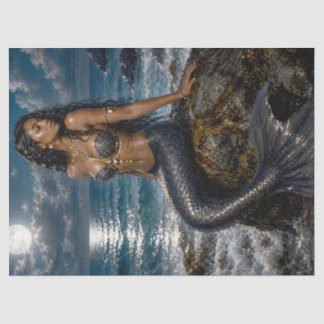 Papel de seda para decoupage de Sirena bajo la luz