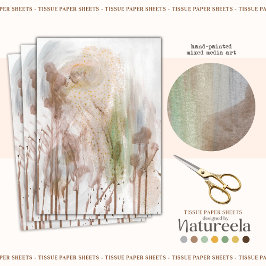 Papel de seda para decoupage de textura moderna ab