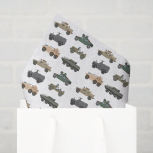 Papel de seda para decoupage de vehículos militare