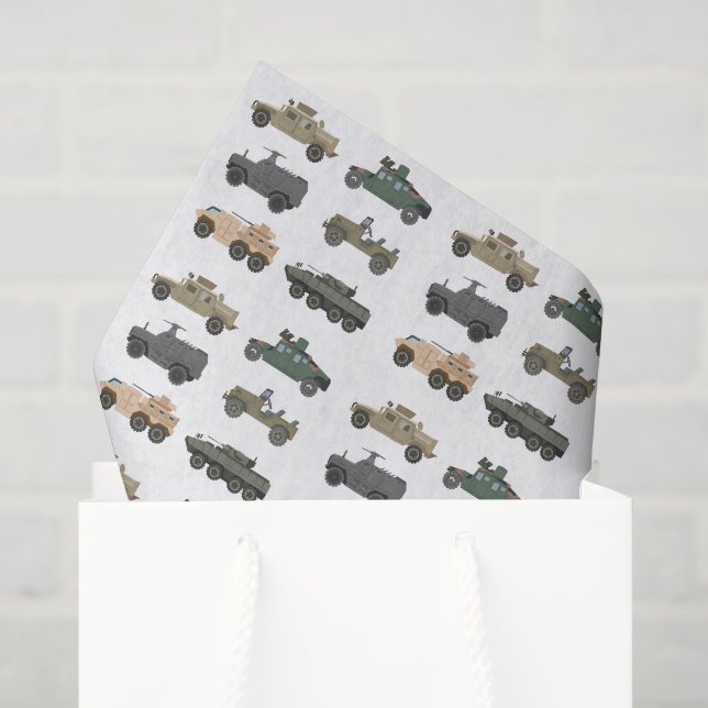 Papel de seda para decoupage de vehículos militare (Bolsa de regalo)