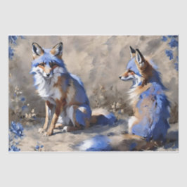 Papel de seda para decoupage Dos Zorros