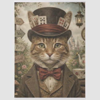 Papel de seda para decoupage Fiesta del Gato Tomca
