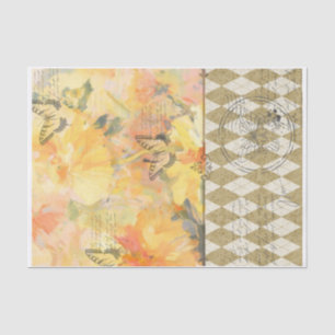 Papel de seda para decoupage Jardines de Mariposas