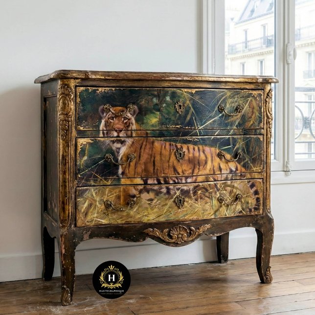 Papel de seda para decoupage Vintage Tiger (Subido por el creador)