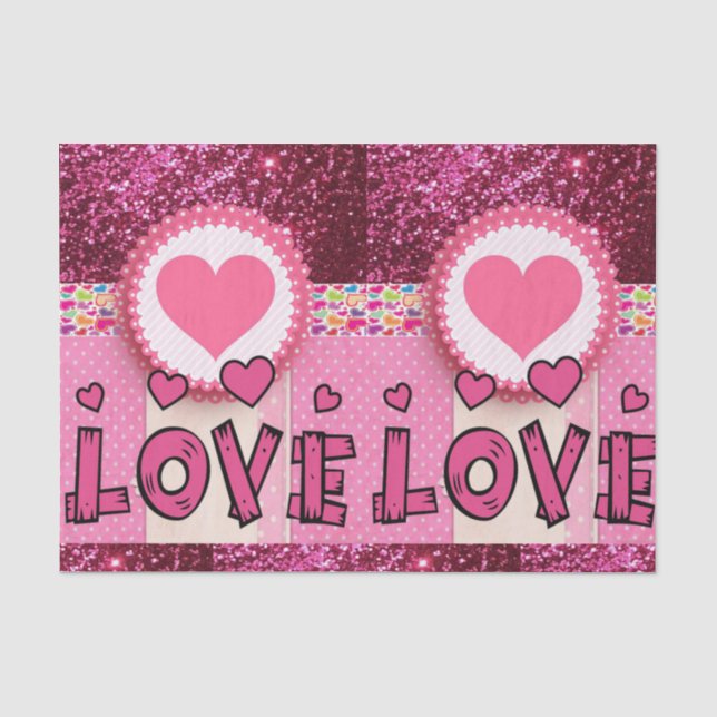 Papel de seda para el Día de San Valentín (Anverso)