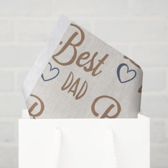 Papel de seda para el mejor papá (Bolsa de regalo)