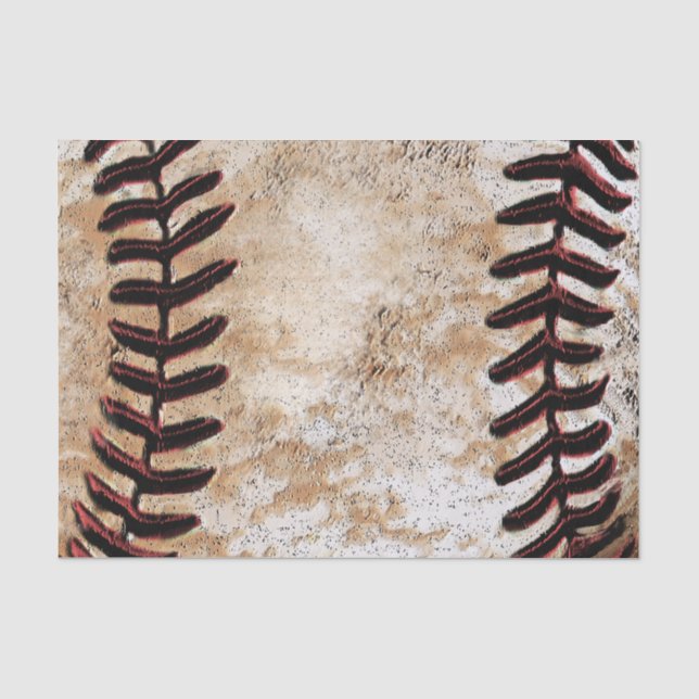 Papel de seda para envolver regalos de béisbol vin (Anverso)