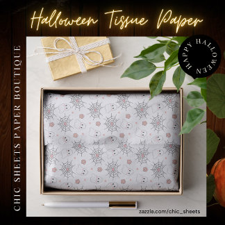 Papel de seda para envolver regalos de Halloween f