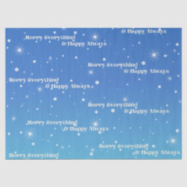Papel de seda para fiestas con el mensaje 'Merry E