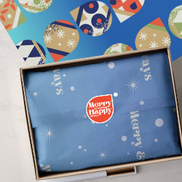 Papel de seda para fiestas con el mensaje 'Merry E