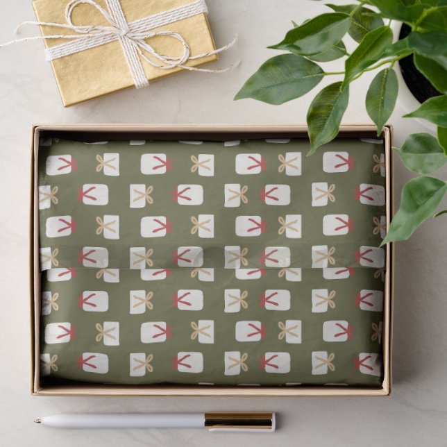 Papel de seda para fiestas de Navidad (Regalo )