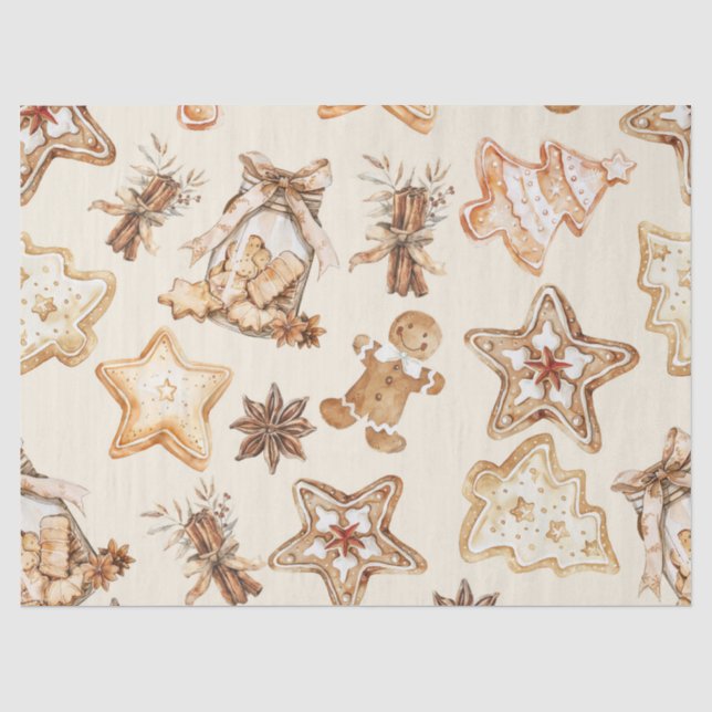 Papel de seda para galletas de Navidad (Anverso)