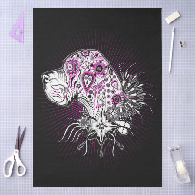 Papel de seda para Gran Danés de San Valentín  (Artesanía)