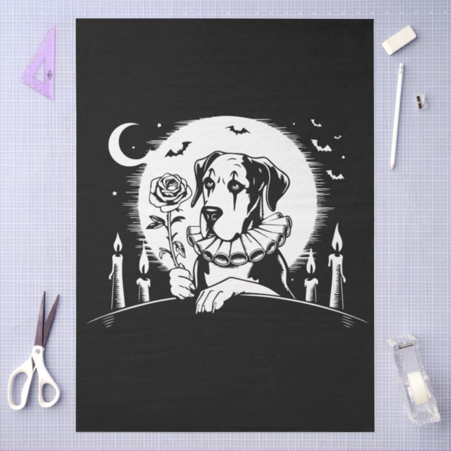 Papel de seda para Great Danes de San Valentín (Artesanía)
