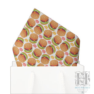 Papel de seda para hamburguesas