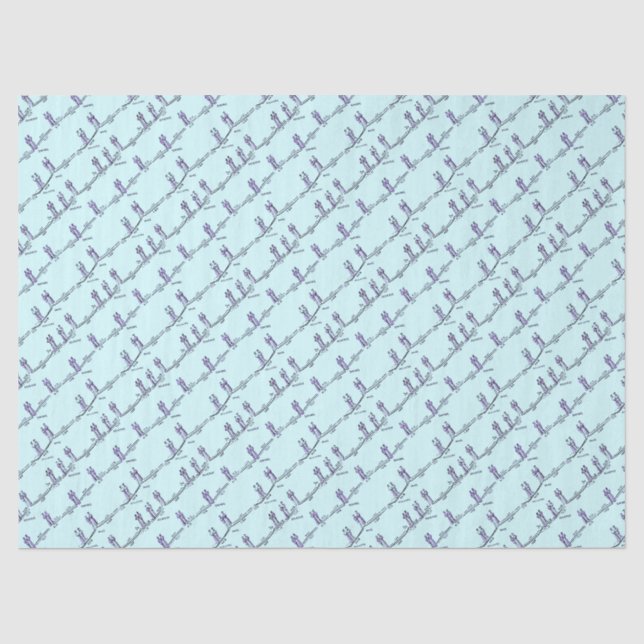 Papel de seda para lecciones de baile (Azul) (Anverso)