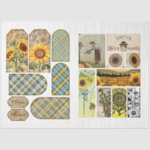Papel De Seda Para los artistas artesanos la efemera del girasol