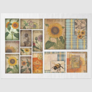 Papel De Seda Para los artistas artesanos la efemera del girasol