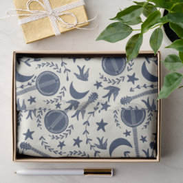 Papel De Seda Para los jugadores de banjo Patrón de arte folclór