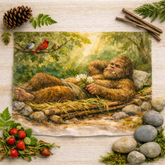 Papel de seda para observar aves Sasquatch de vera