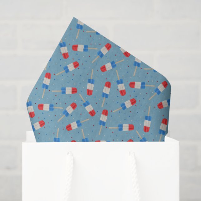 Papel de seda para paletas patrióticas (Bolsa de regalo)