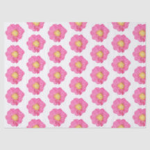 Papel de seda para regalo botánico Peonía Rosa