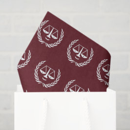 Papel de seda para regalo de abogado
