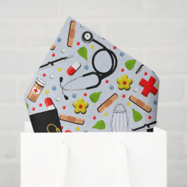 Papel de seda para regalo de graduación de médico