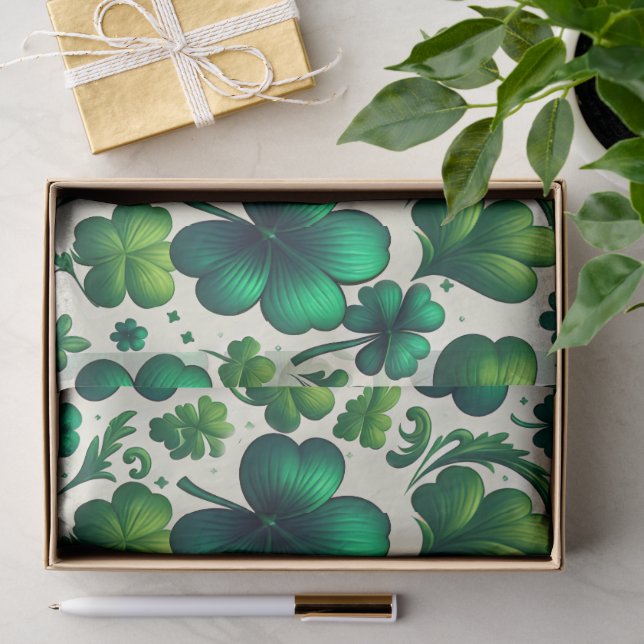 Papel de seda para regalo del Día de San Patricio  (Regalo )