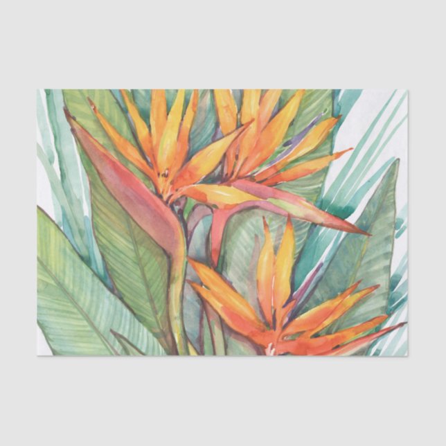 Papel De Seda Paraíso botánico tropical II (Anverso)