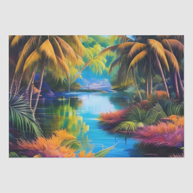 Papel De Seda Paraíso tropical II (Anverso)