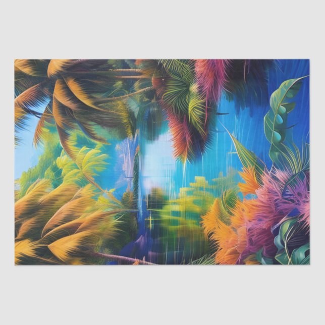 Papel De Seda Paraíso tropical II (Anverso)