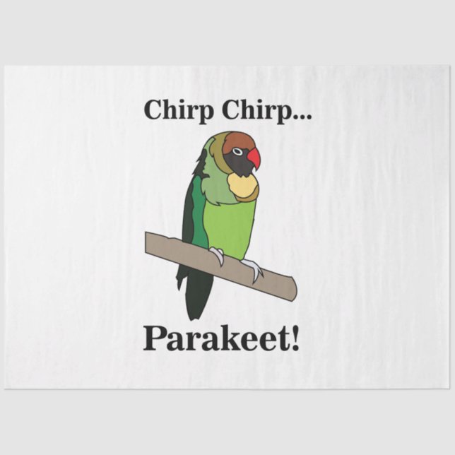 Papel De Seda Parakeet Bird Lovers (Anverso)