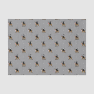 Papel De Seda Parca en un papel seda del reno