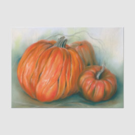 Papel De Seda Parche de calabaza Arte Trío Pastel Otoño