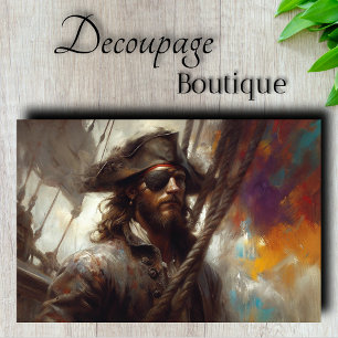 Papel De Seda Parche de Pirata Decoupage