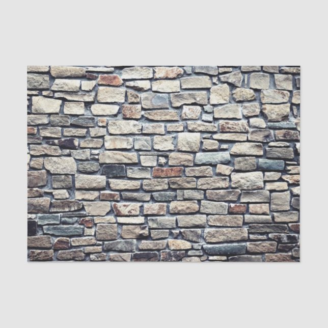 Papel De Seda Pared de azulejos grises (Anverso)