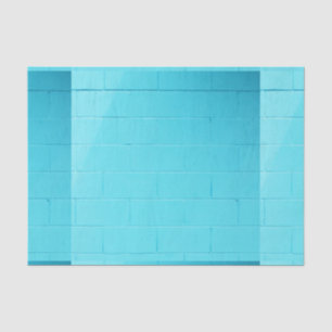 Papel De Seda Pared de ladrillo azul