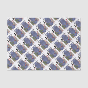 Papel De Seda Pareja de Nieve Dorada