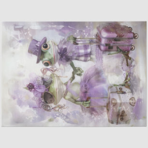 Papel De Seda Pareja de rana sincera descompuesta viajando